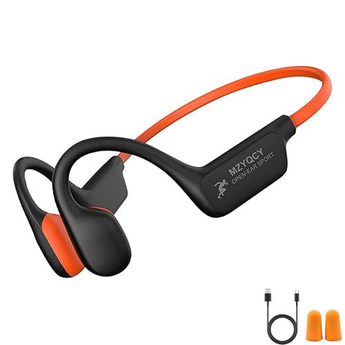 MZYQCY Bone Conduction Headphones,Open Ear Wireless Bluetooth 5.4 Headphones with Mic?IPX6 Waterproof Sport Bluetooth Headset?15H Playback?