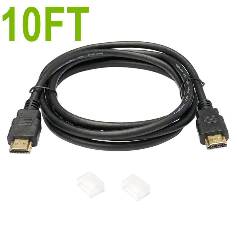 Premiertek HDMI Cable Full Copper Gold Plated V2.0 M-M 4K@60Hz Black 10FT (3 Meters)
