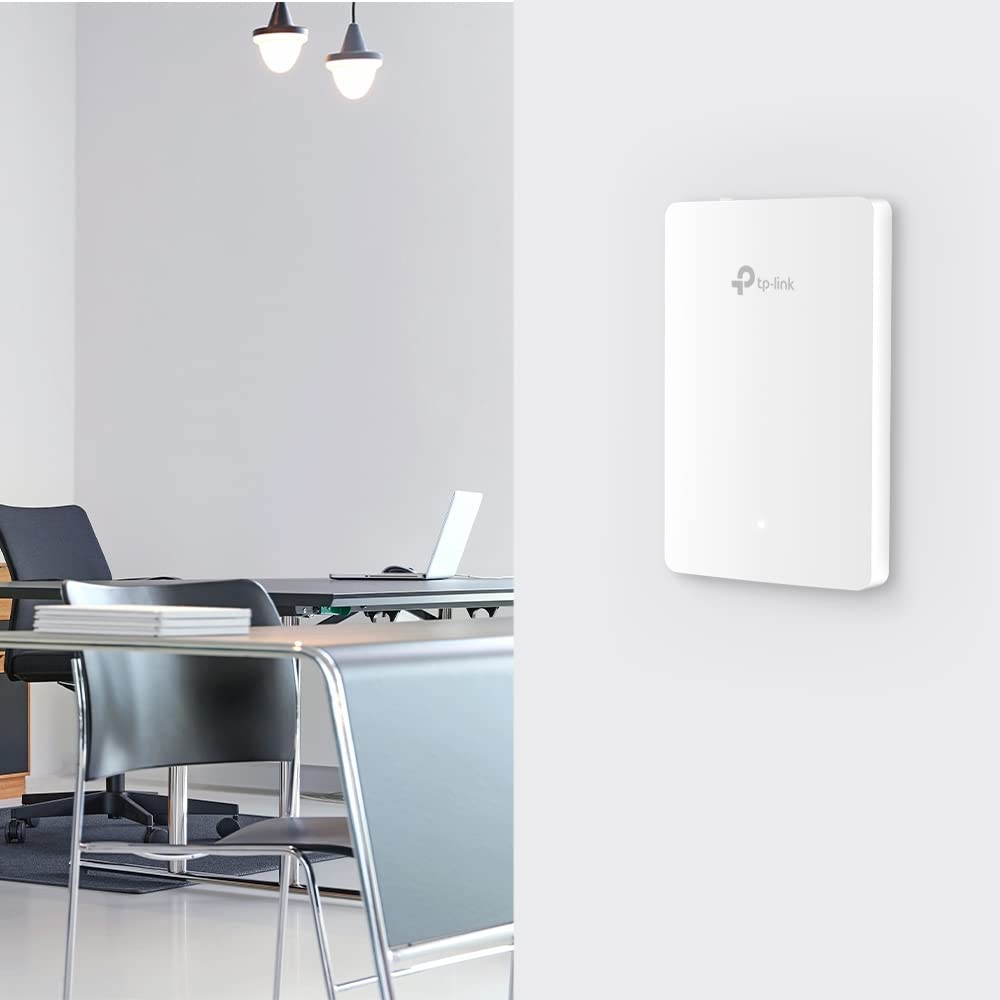 TP-Link EAP615-Wall | Omada Business WiFi 6 AX1800 in-Wall Wireless Gigabit Access Point | Support OFDMA, MU-MIMO & Beamforming | PoE Powered |