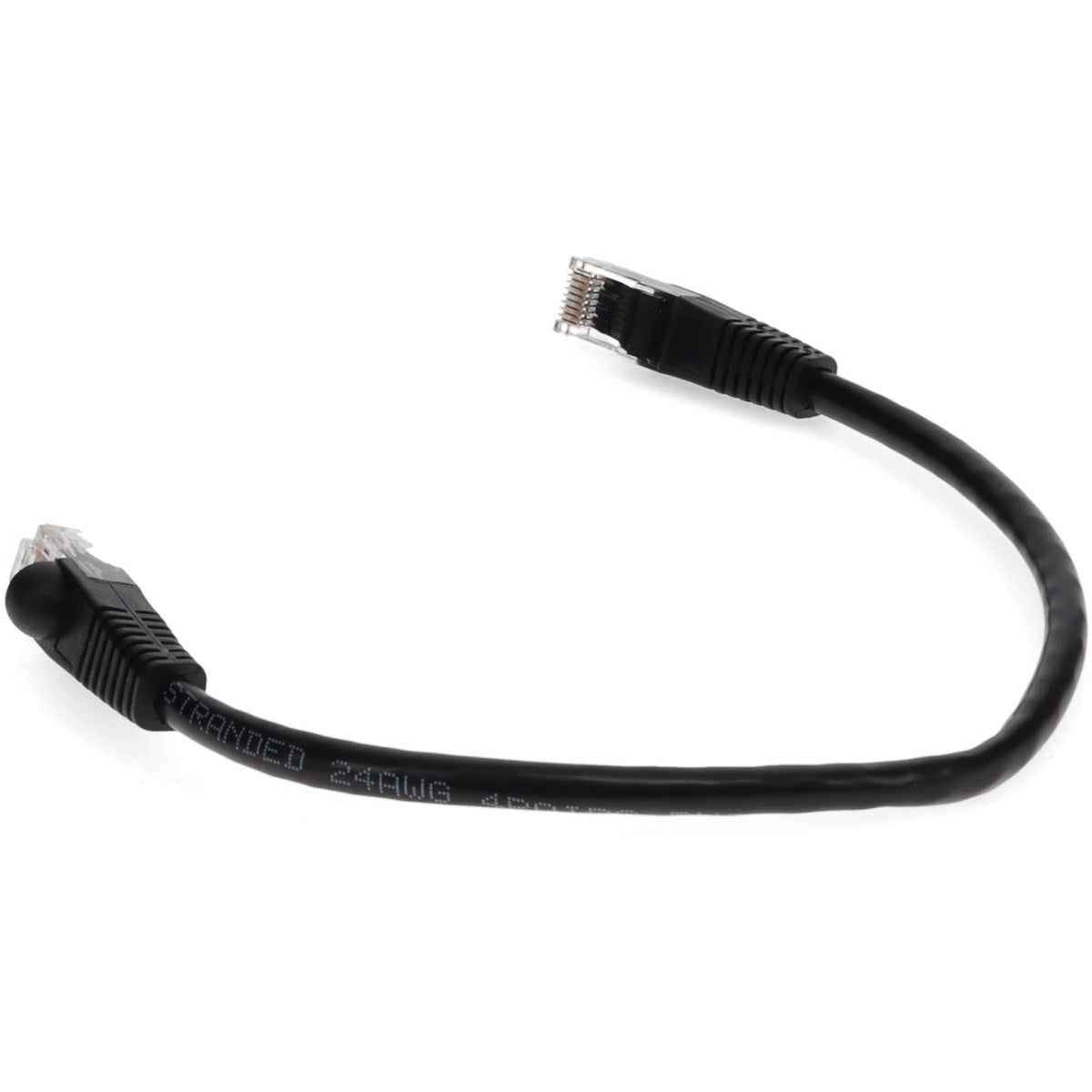AddOn 3ft RJ-45 (Male) to RJ-45 (Male) Straight Black Cat6 UTP PVC Copper Patch Cable