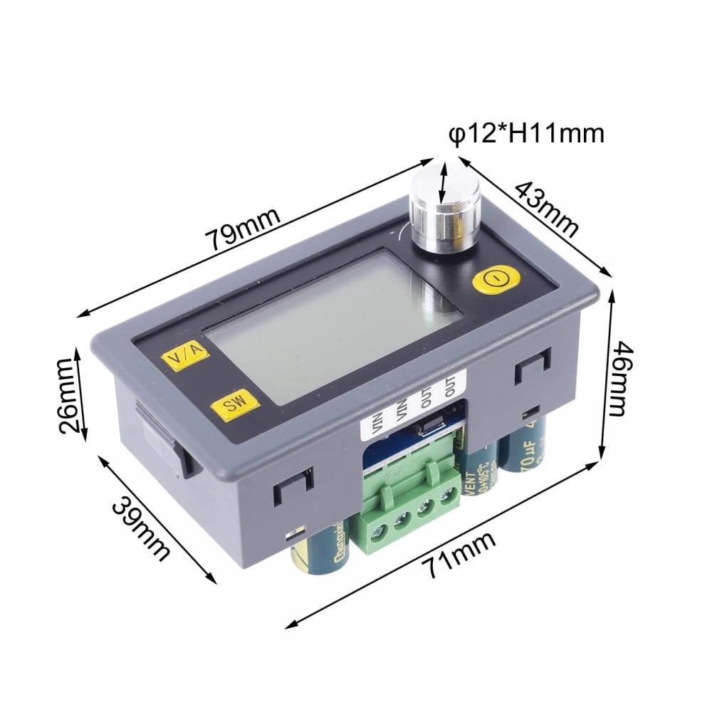 XY-5008E Buck Converter,6V-55V to 0V-50V DC-DC 400W 8A Adjustable Buck Power Supply Module Solar Charging with LED Display