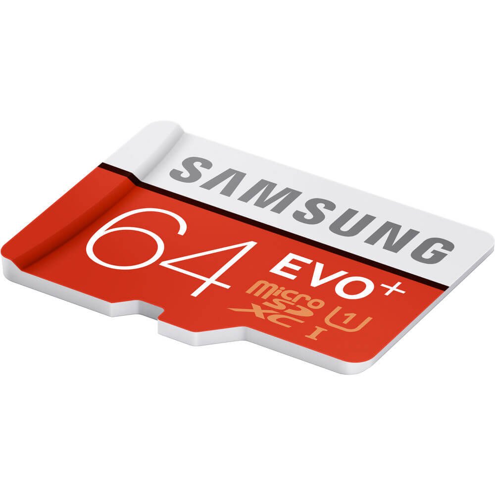 Samsung 64GB Evo Plus Class 10 Micro SDXC with Adapter 80MB/S (MB-MC64DA/AM)