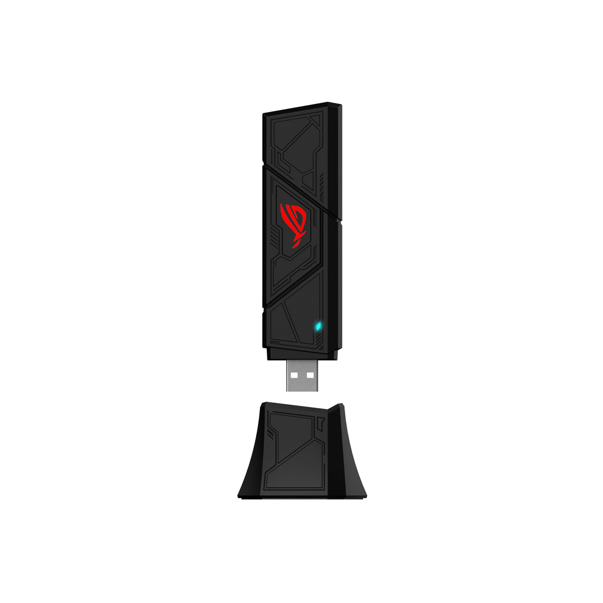 ASUS ROG USB-BE92 Tri-Band BE6500 WiFi 7 USB Adapter, 6GHz Band, Support 4096-QAM, Multi-Link Operation (MLO), Compatible with Type A and C, WPA3