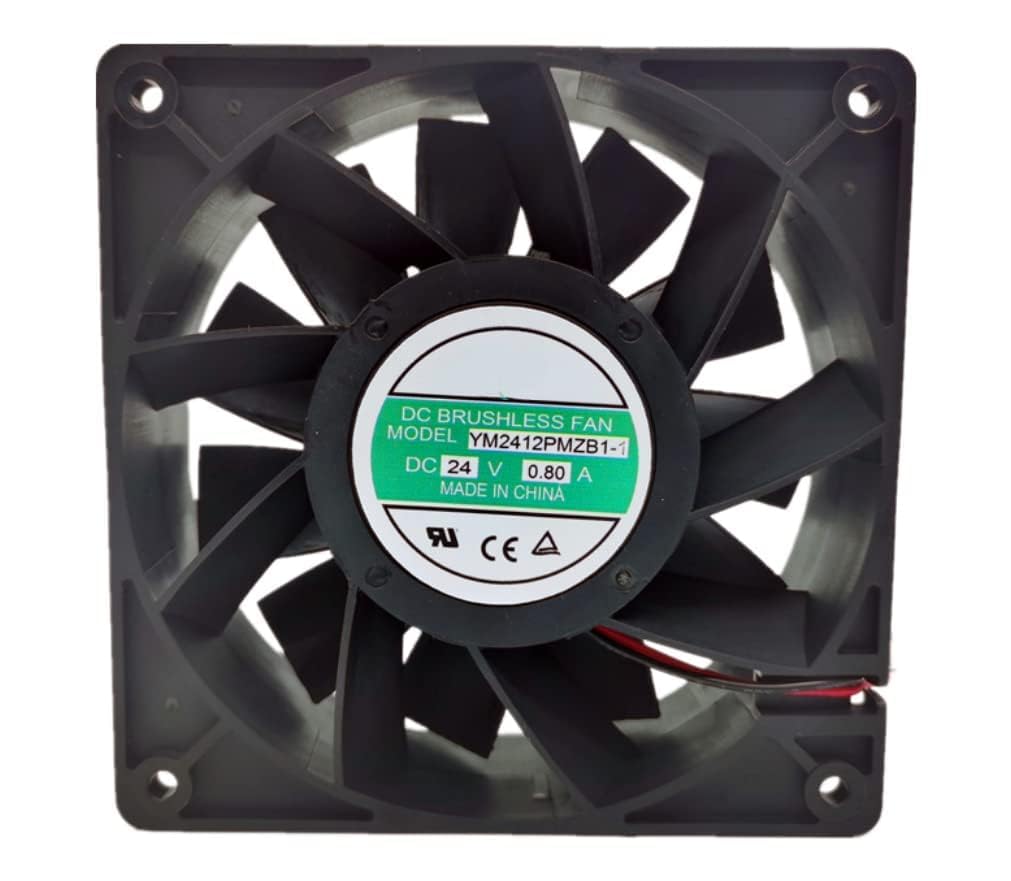 YM2412PMZB1-1 DC 24V 0.80A 178.4CFM 120X120X38mm Cooling Fan