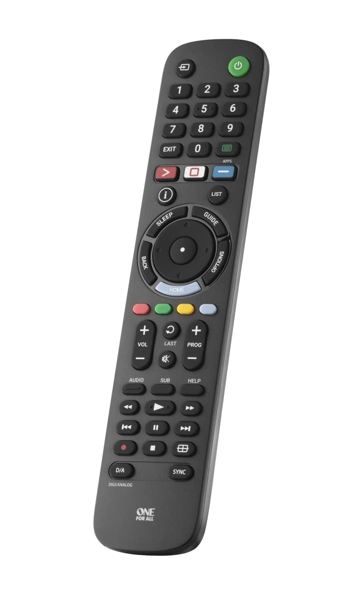 One For All TV Replacement Remote Compatible with Sony TVs Only (LCD, LED, OLED, Plasma) - Ideal Replacement Remote Control with Same Functions as The