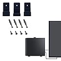 Onyehn Wall Mount Holder(Carbon Fiber) on Wall for PS4 Pro Console with Screws Mount Behind TV