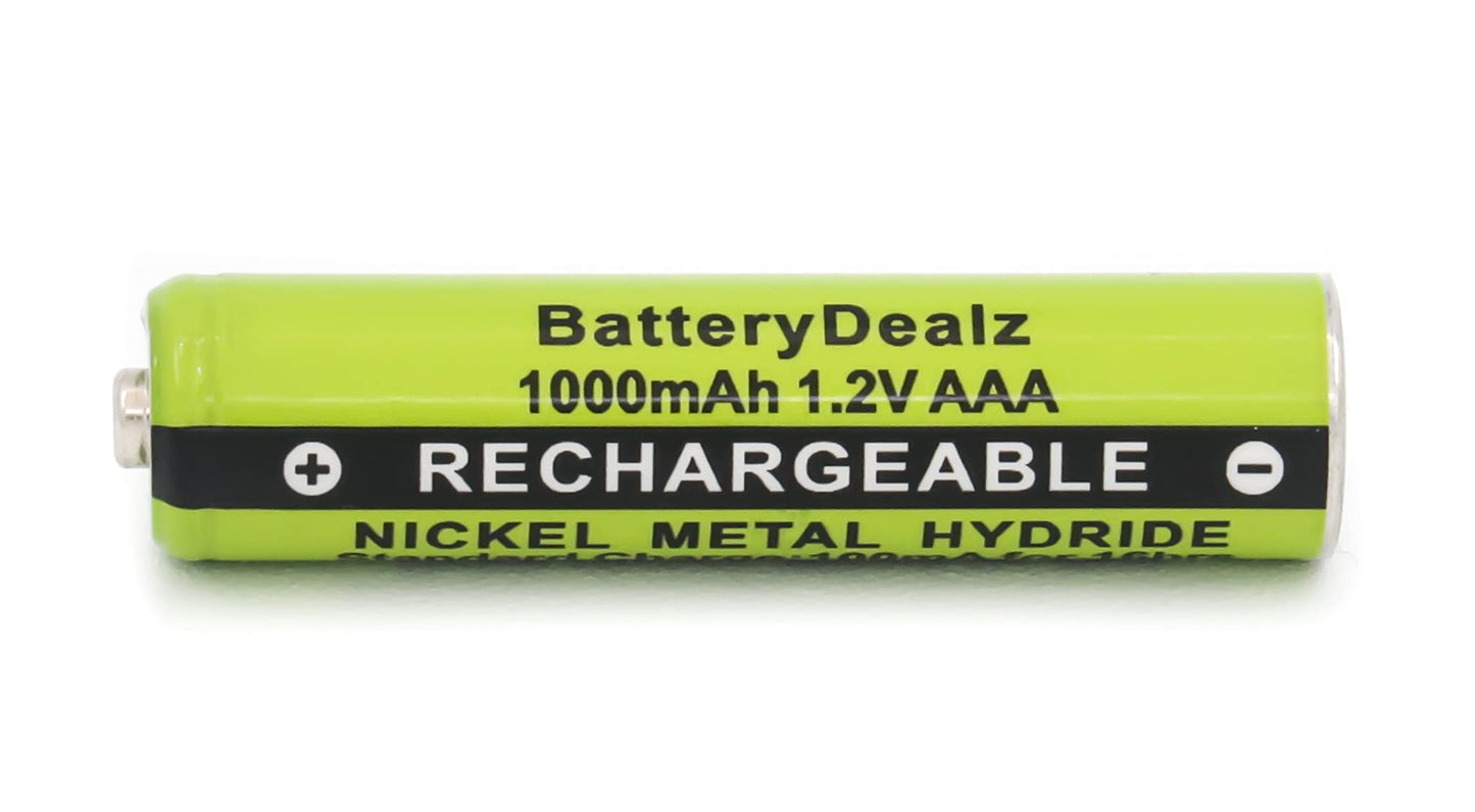 BatteryDealz 1.2V NiMH AAA Rechargeable Batteries Compatible with Panasonic Cordless Telephones (4-Pack)