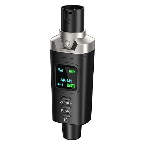 Aokeo AK-M1 XLR Bluetooth Receiver-High-Fidelity Wireless Audio Adapter,100ft Stable Connection,Stereo for Speakers,Mixers,DJ