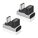 Danfetsoy 2-Pack 240W U Shape USB C Adapter, 40Gbps 180 Degree USB C Male to Female Adapter 40Gbps PD 240W Suitable for Power Bank, Phone, Laptop…
