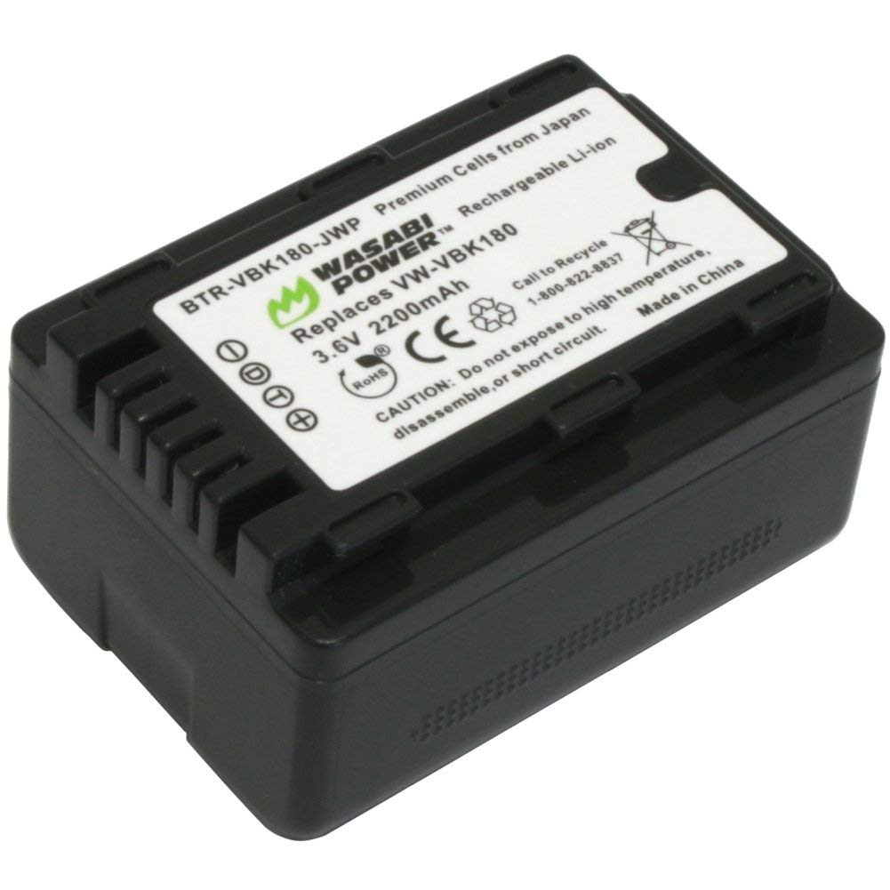 Wasabi Power Battery for Panasonic VW-VBL090, VW-VBK180