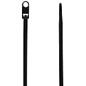Morris 20336 UV Mounting Nylon Cable Tie with 50-Pound Tensile Strength, 8-Inch Length, Black, 100-Pack