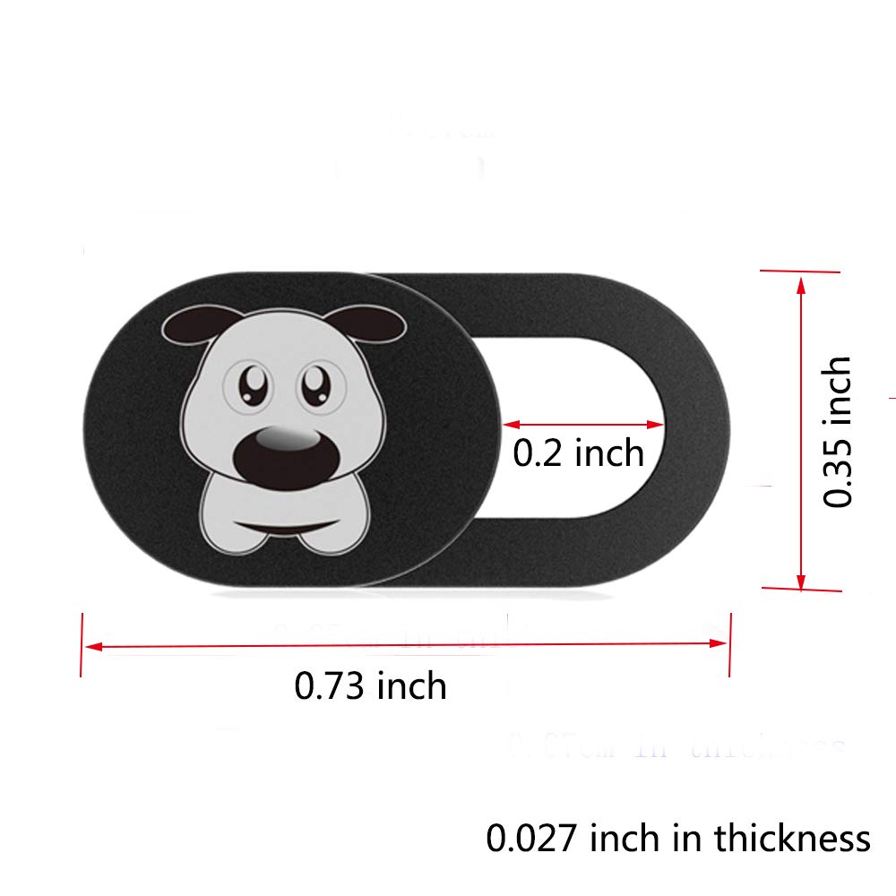 Haulonda Cute Webcam Cover Slide Ultra Thin 0.027in Web Camera Lens Shutter for Laptop/iPhone/iPad/Smartphone- Protection Against Surveillance(3Pack)