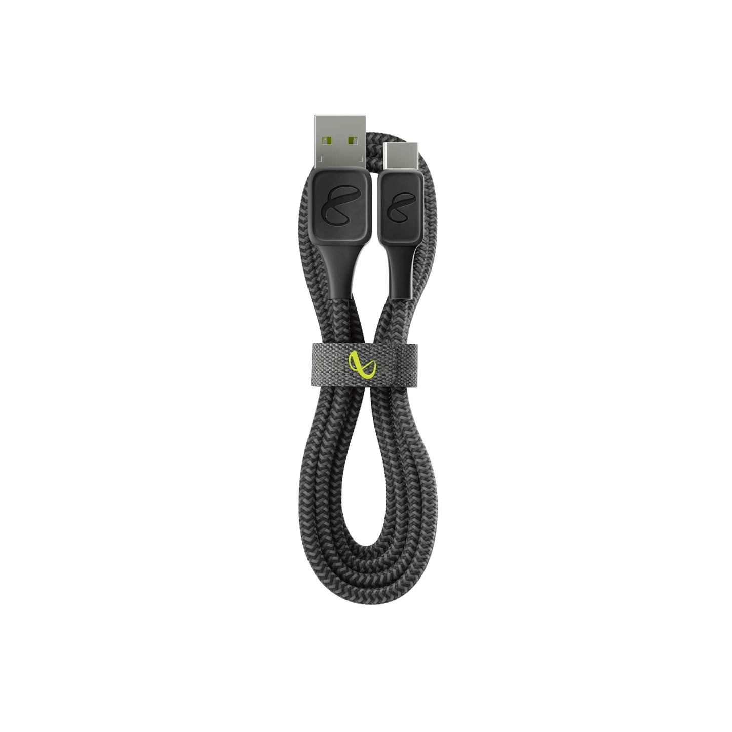 InfinityLab InstantConnect USB-A to USB-C - Charging Cable for USB-C Devices - Black, 5 feet