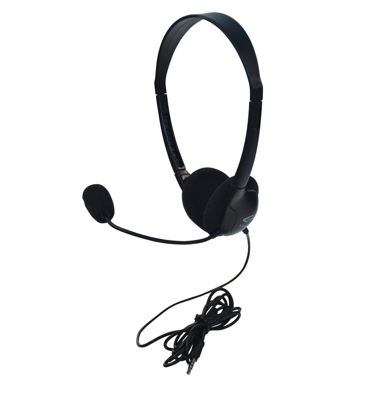 Califone 3065AVT Lightweight Personal Multimedia Stereo Headset with To Go Plug, Black, Fully Adjustable Headband Fits All Students, Recessed Wiring