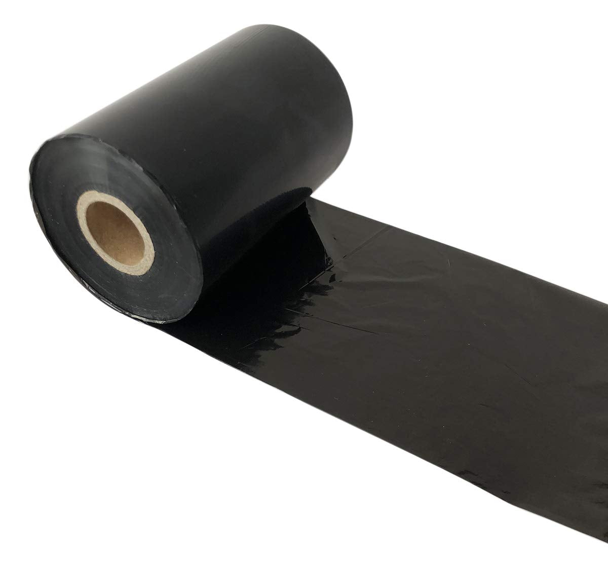 Officeuct Thermal Transfer Printer Ribbon Black Wax Resin Ribbon 1" Core Ink Outside 4.33" x984'(110mmx300m)-1 Roll Compatible for Zebra Sato Datamax