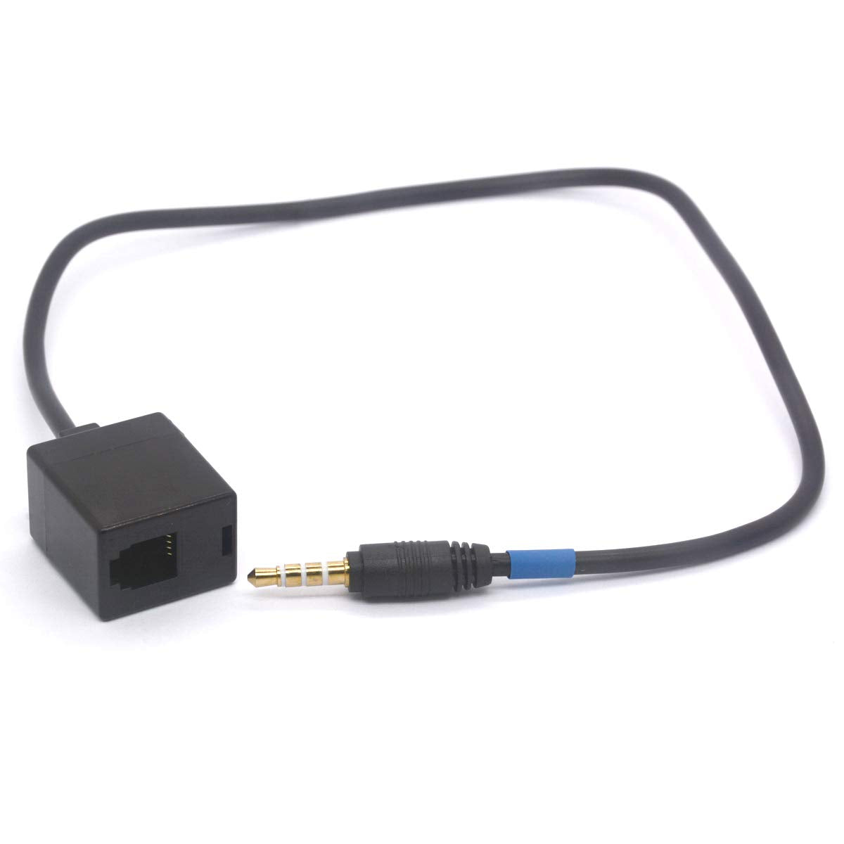 PIIHUSW Headset Buddy RJ9 4P4C Female to 3.5mm Male Cell Phone Adapter Cable for Cisco, Avaya Telephone 40cm
