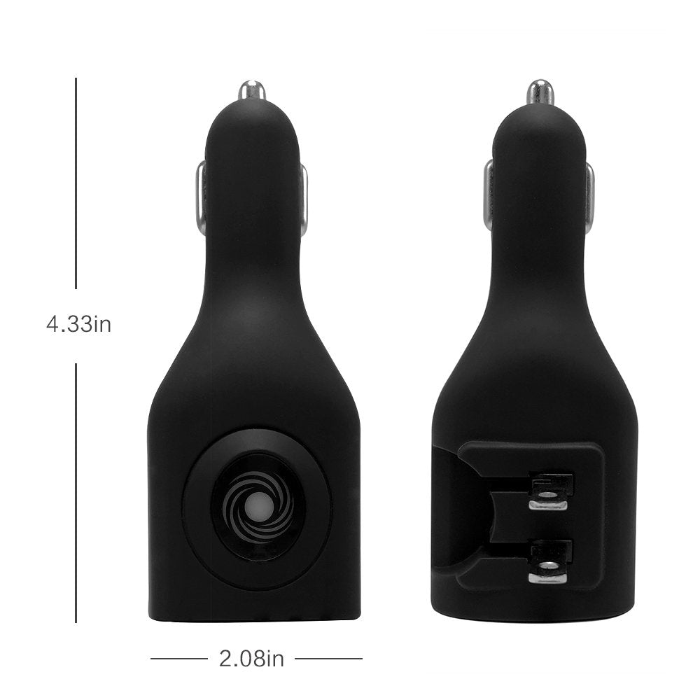 USB Car Charger,NDLBS 2-in-1 Portable Dual USB Car and Wall Charger with Foldable Plug Home for iPhone X XR XS MAX 7 8 Plus,iPad Pro Air Mini,Galaxy