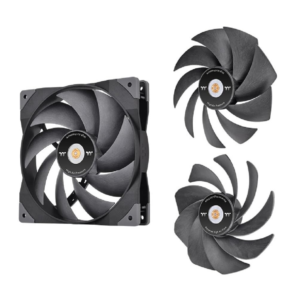 Thermaltake SWAFAN GT14 PC Cooling Fan, 3 Types of Detachable Fan Blades, 6.4 Inches, High Pressure/High Air Flow/Reversed, Desktop Compatible