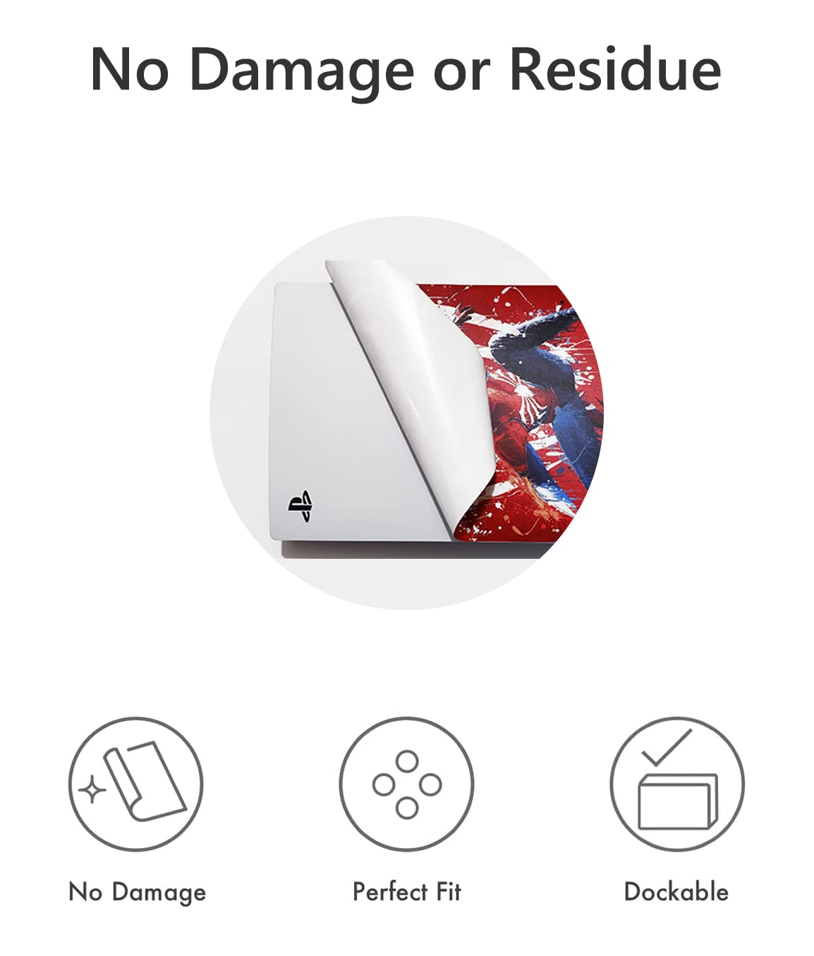 Toxxos PS5 Slim Disc Edition Skin - Slim Disc Edition Console and Controller Accessories Cover Skins PS5 Controller Skin Gift ps5 Skins for Console