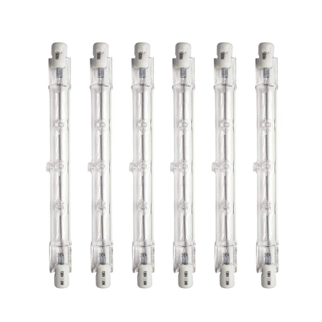 Xtricity T3 J-Type Double Ended RSC Base Halogen Light Bulbs, 200W, 2500 Lumens, 130V, 2700K Soft White, Dimmable, 118MM T3 Bulb, (6 Pack)