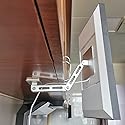 ATOPHK Under-Cabinet Mount? Aluminum Material Stand for Ech_ooo Show 15?Multi Angle Adjustment?Horizontal and Vertical Screens Rotate Freely?Ceiling