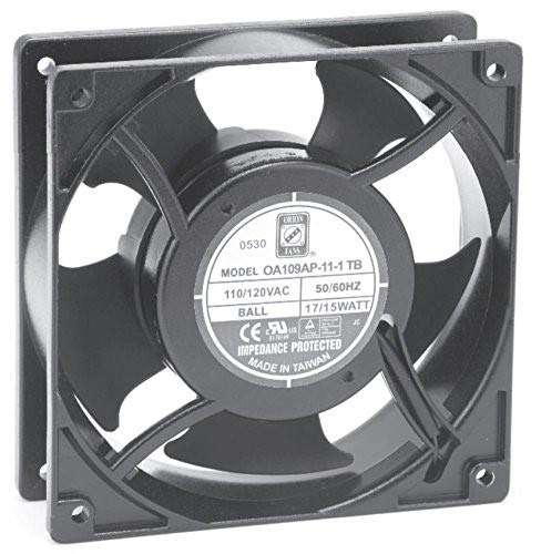 Orion Fans OA109AP-11-1TB | 115 VAC | 120x120x38mm | 110 CFM | 42dBA | 15 W| 3000 RPM | Terminals | Crosses with MX2A1 (Comair-Rotron), 4715FS-12T-B30