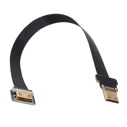 xiwai CYFPV Mini HDMI Male to Mini HDMI Female Extension FPC Flat Cable 1080P for FPV HDTV Multicopter Aerial Photography (0.2m)