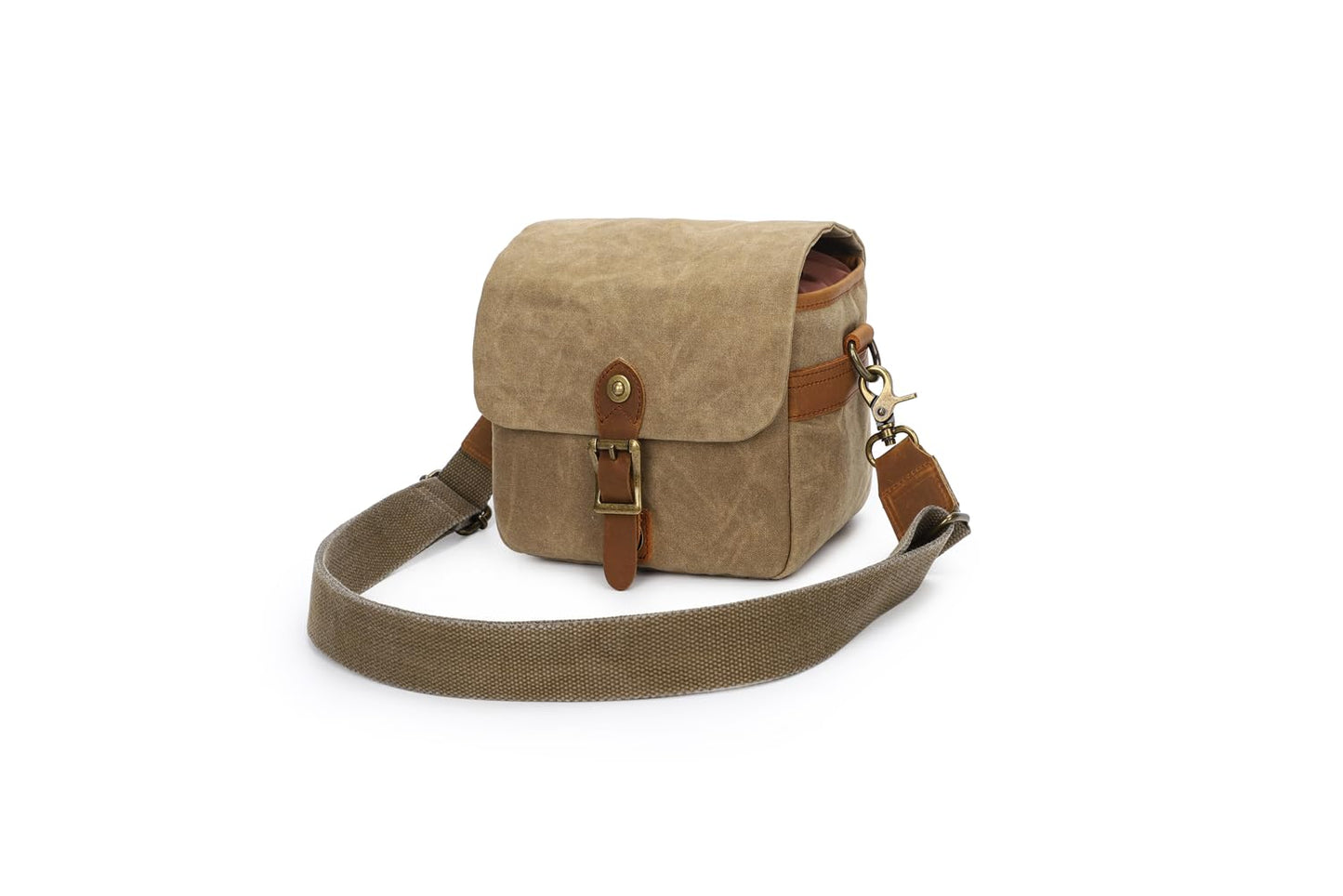 peacechaos Vintage DSLR/SLR Camera Bag - Protective Case for Camera and Lens - Sling Shoulder Bag for Photography