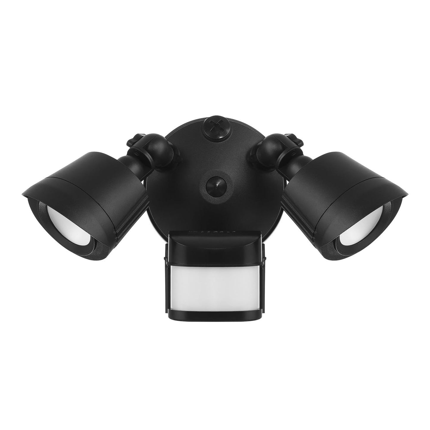Savoy House 22-Watt Equivalent 1500 Lumen Black Motion Sensing Integrated LED Double Flood Light 4-FLOOD-MS-A2-3000K-BK