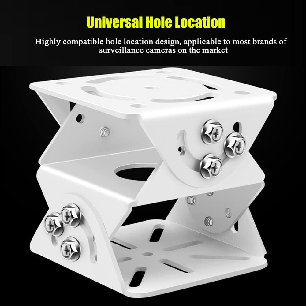 GledeYeTec CCTV Security Camera 3D Joint Mount, Aluminum Alloy Universal Joint Bracket Surveillance Security Camera Base Bracket for PTZ Dome