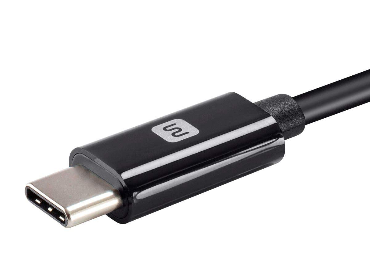 Monoprice Lightning to USB-C Charging Cable - Apple MFi Certified, 1.5 Feet, Black - Essential Series