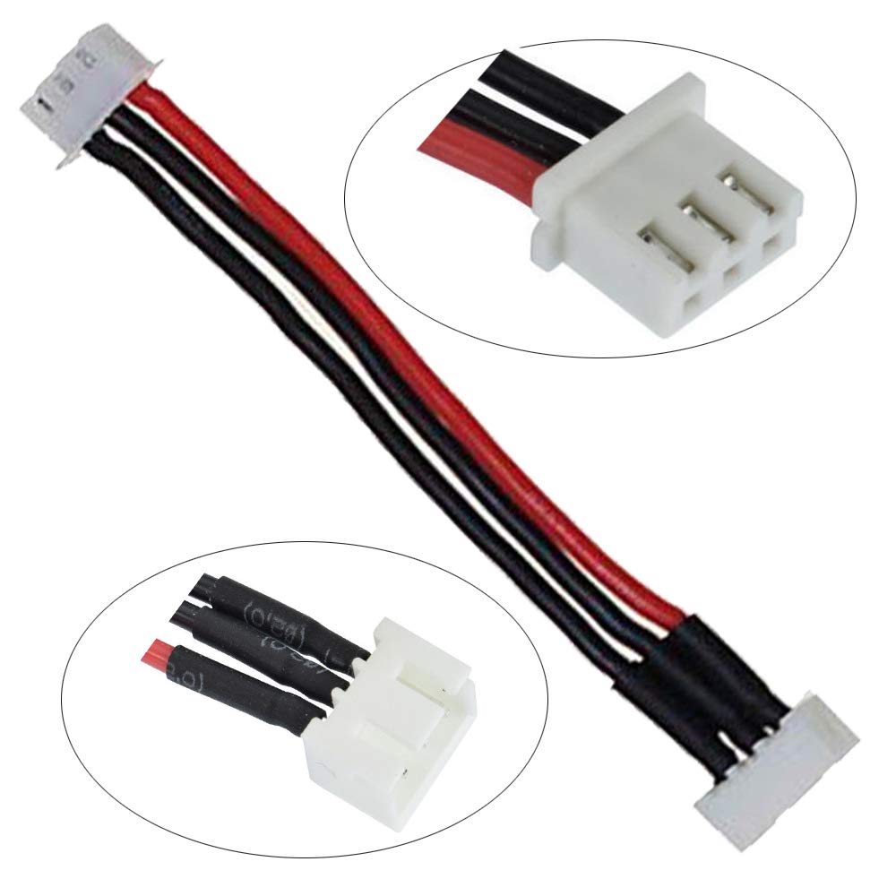 Yiqigou 10pcs 15cm JST-XH 2S 3S 4S 5S 6S Balance Charger Silicone Wire Extension Cable JST-XH 2S 3Pin Connector Adapter Plug Wire Balance Extension