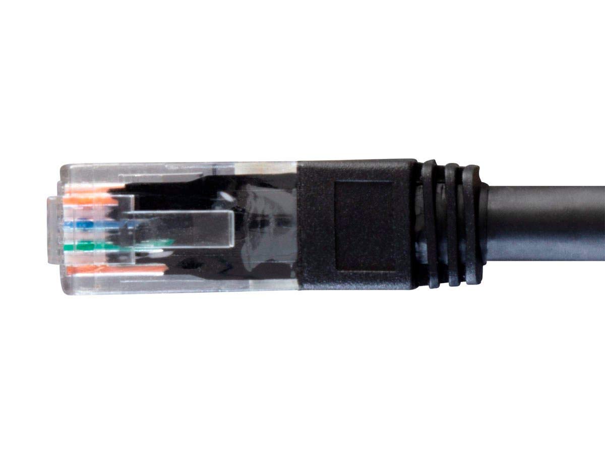 Monoprice Cat6 Ethernet Patch Cable - Outdoor Rated, Snagless RJ45, Stranded, 550MHz, UTP, 24AWG, 100 Feet, Black
