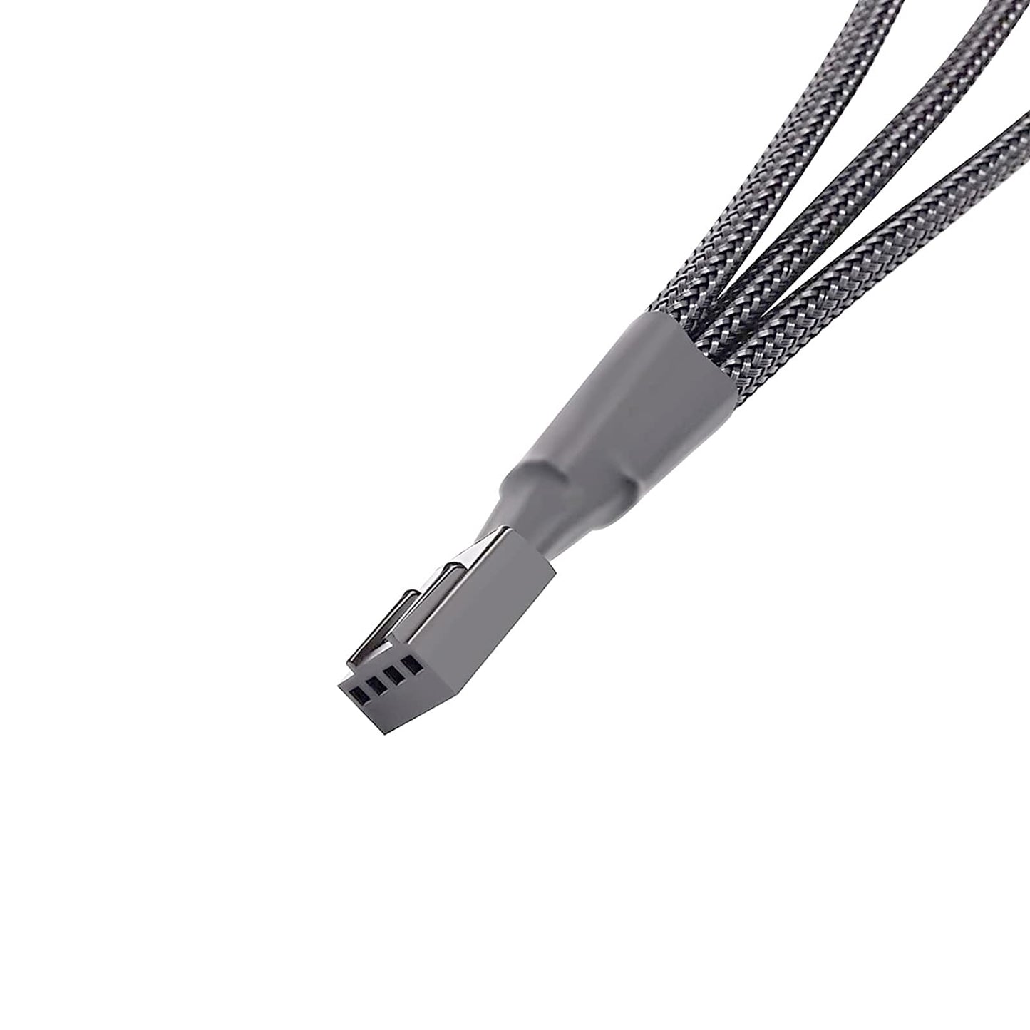 ThreeBulls 2 Pack 3 Way 4 Pin PWM Fan Splitter Cable, PC Extension Cable Converter for Computer ATX Case 4-Pin/3-Pin Cooling, 10.6" 1 to 3
