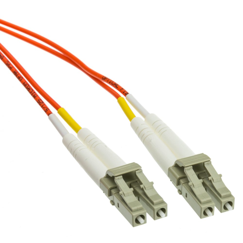 CableWholesale LC to LC OM1 Multimode Duplex Fiber Patch Cord, 15m/49.2ft