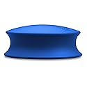 Record Roots Vinyl Weight Stabilizer - 750g Heavy Duty Turntable- Rubberized Blue Finish with Velvet Base - Improves Playback Stability, Reduces