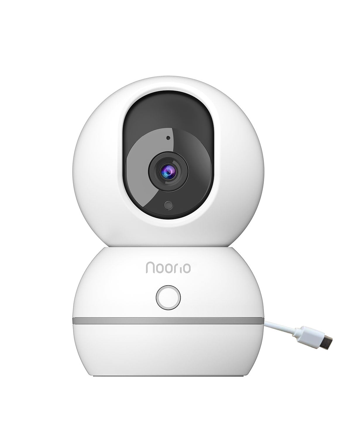Noorio Security Camera Indoor, 4MP UHD Pet/Dog Camera 360-Degree for Home Security, One-Touch Call, Auto Motion Tracking, Night Vision, 2.4G Only