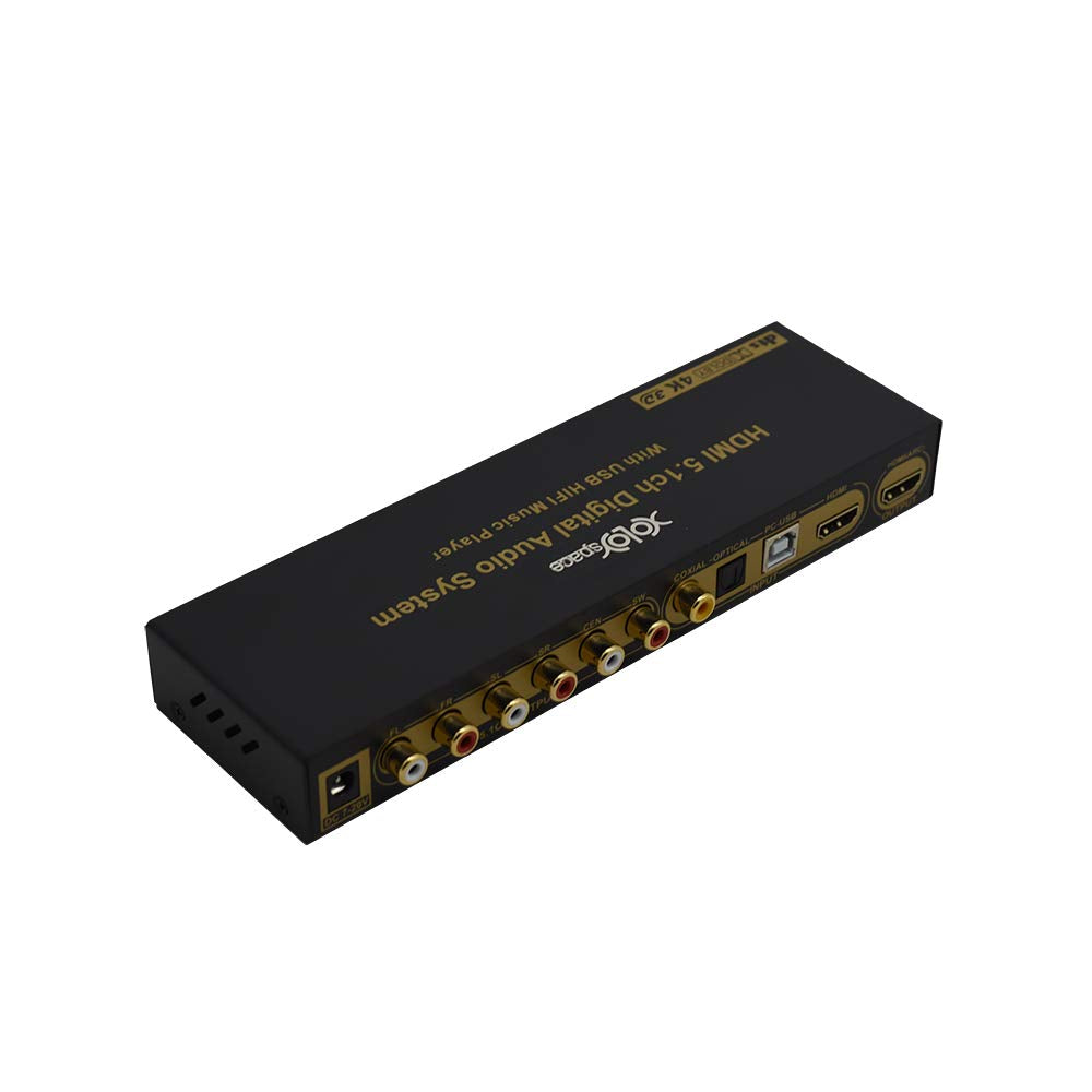 XOLORspace DU50 HDMI/ARC/COAXIAL/Optical/USB to 5.1 Audio decoder System with Remote Control