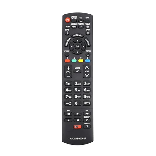 ZdalaMit N2QAYB000827 Replacement Remote Control fit for Panasonic TV TC-50PS64 TC-65PS64 TC-P42S60 TC-P50S60 TC-P55S60 TC-P60S60 TC-P65S60 TC50PS64