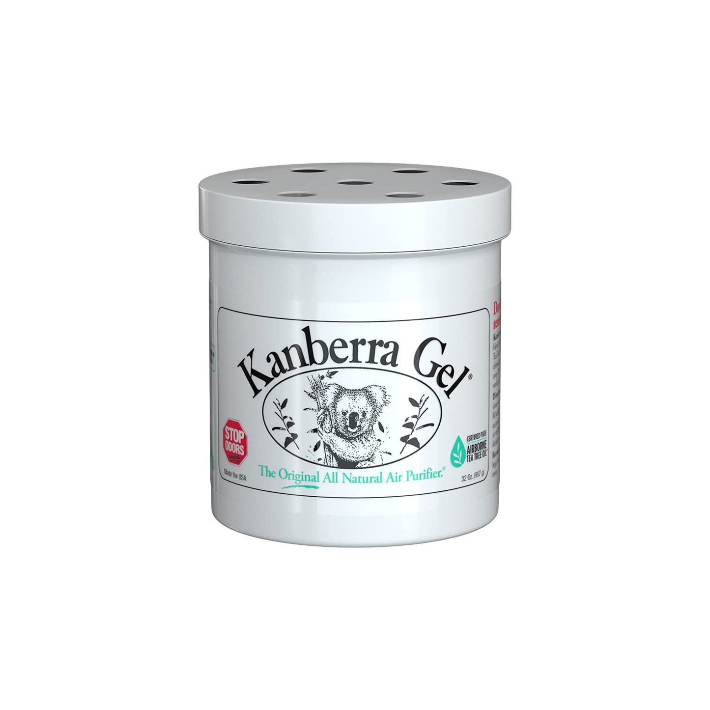 Kanberra Gel | Odor Removing Gel | Stop Odors Naturally | Pure Tea Tree Gel | The Original All Natural Air Purifier | NEW 32oz size
