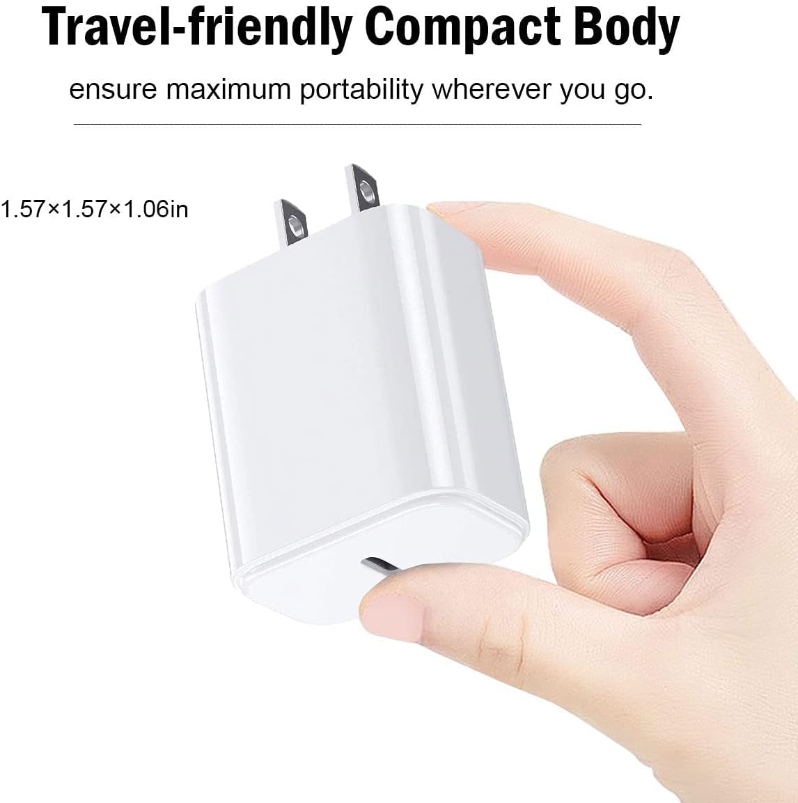 Beats USB-C Power Adapter for Solo 4, Pill 2024, Powerbeats, Studio Buds, Flex, Fit Pro - New Beats Accessories Type C Wall Charger