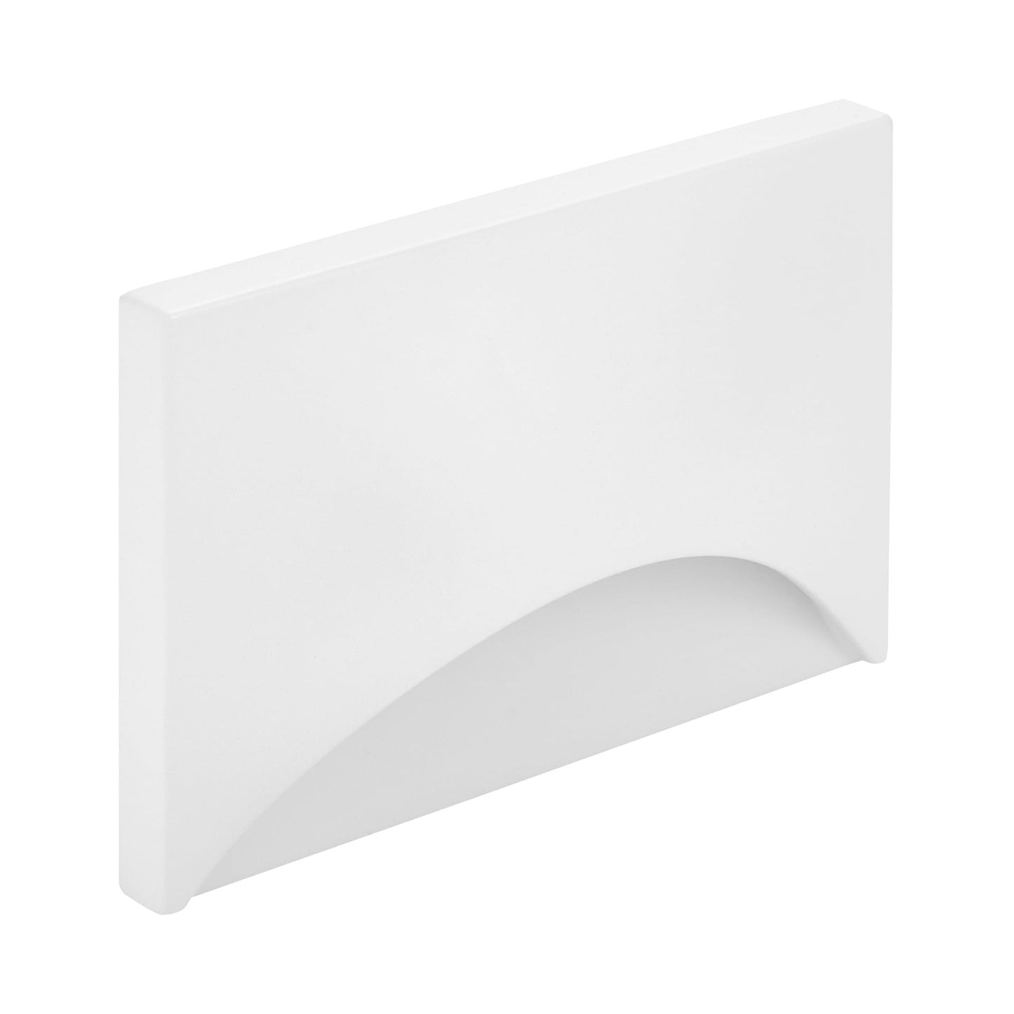 Maxxima Horizontal Curved LED Step Light, Indoor/Outdoor Stair Light, 5 CCT Color Selectable 2700K, 3000K, 3500K, 4000K, 5000K, 85 Lumens, White