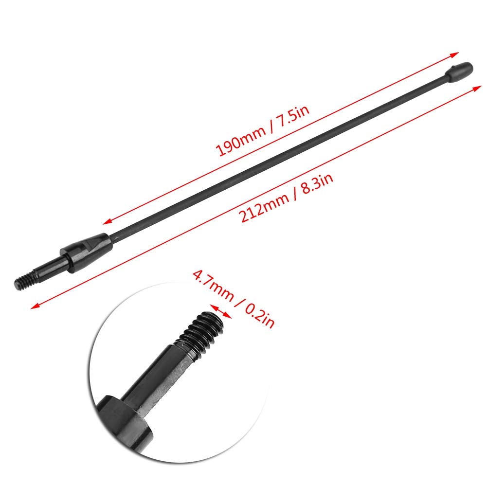 8 inch Car Radio Antenna Aerial FM AM Replacement Antenna Guard Mount for Mustang 1979-2009