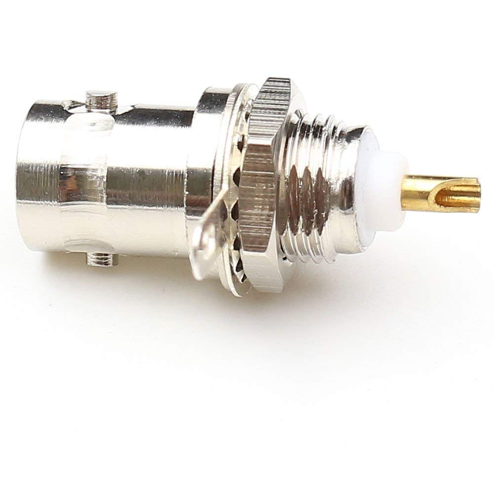 bnafes BNC Chassis Panel Mount Socket Female Jack Solder Type Connectors Adapter 6-Pack