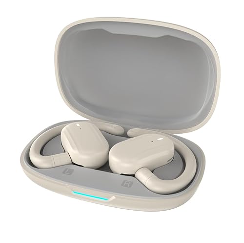 SIXTHGU Open Ear Headphones, Wireless Earbuds Lightweight Adjustable Ear Hooks, Ultra-Comfort, Powerful Sound, Clear Calls, IP55, 36H Playtime…