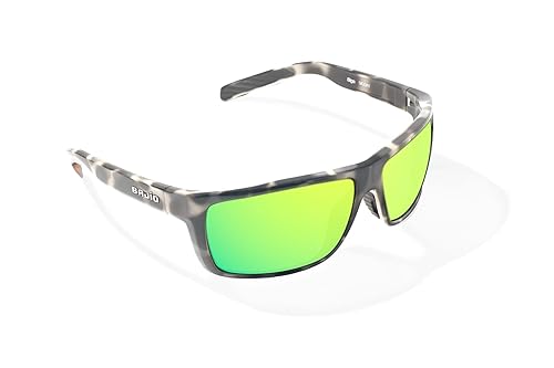Bajio Sigs - Polarized Sunglasses - Ivory Rock Gloss - Green Mirror Glass Lens - - Contrast Enhancing Glass Optics