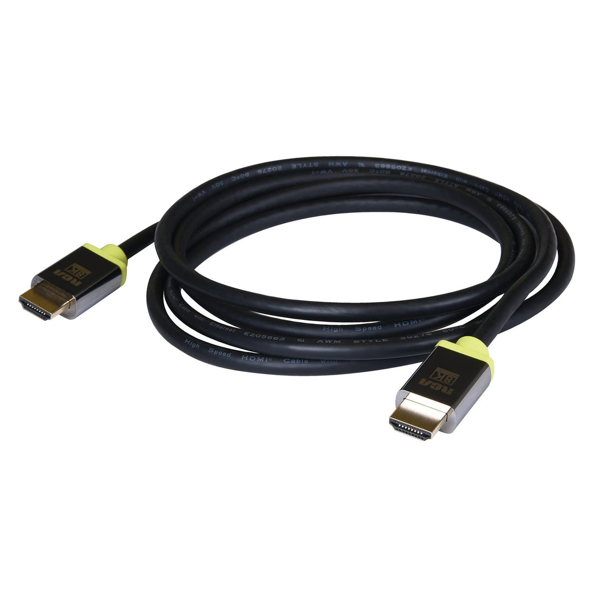 RCA DH6UDGZV 8K Ultra High Speed HDMI Cable for Gaming (6 Ft.)