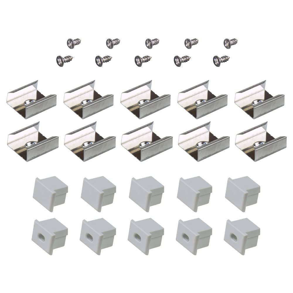 Armacost Lighting Deep Surface Mount LED Tape Light Accessory Pack - Grey, 960004