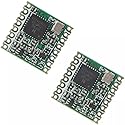 Lubeby Smart HopeRF Original sx1276 Based RF Module, LoRa1276 RFM95W 915Mhz Lora Ultra Long Range Transceiver (RFM95W (915MHz) * 2 PCS)