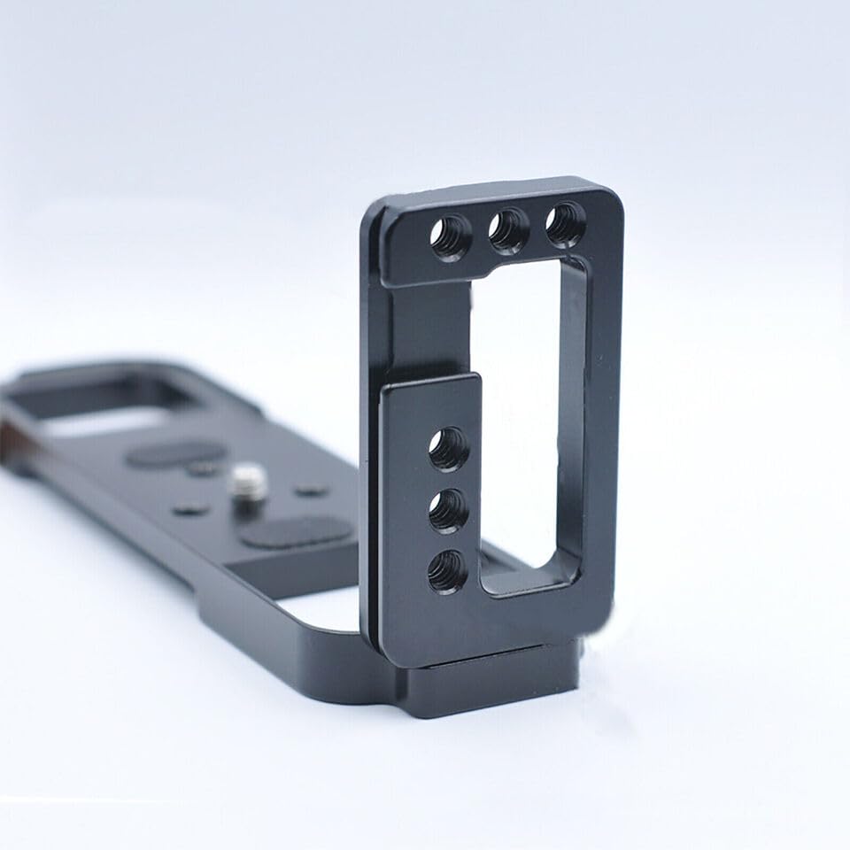 YEELAMKOK Camera Hand Grip Quick Release L Plate Bracket Mount for Fujifilm GFX50R, Aluminum, Black